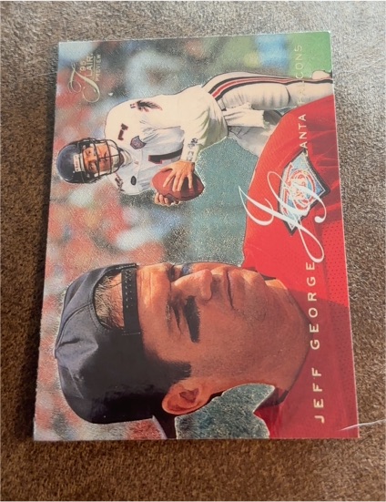 1995 Fleer Flair Preview #2 Jeff George — front