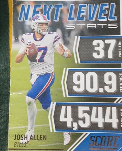 2021 Panini Score #NL15 Josh Allen — front