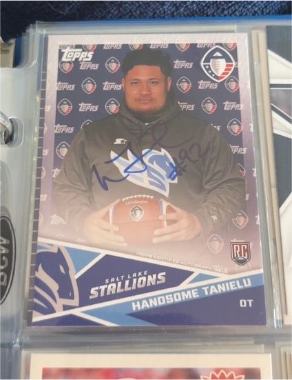 2019 Topps Alliance of American Football Handsome Tanielu — front