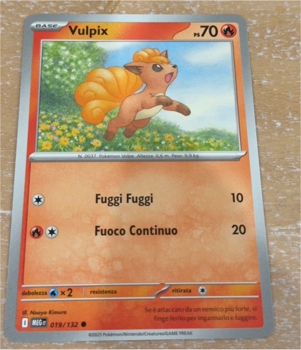 2025 Pokémon Mega Evolution #019 Vulpix — front
