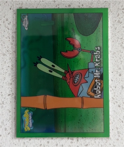 2025 Topps Chrome SpongeBob #96 Robot Mr. Krabs — front