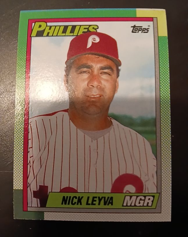 1990 Topps #489 Nick Leyva — front