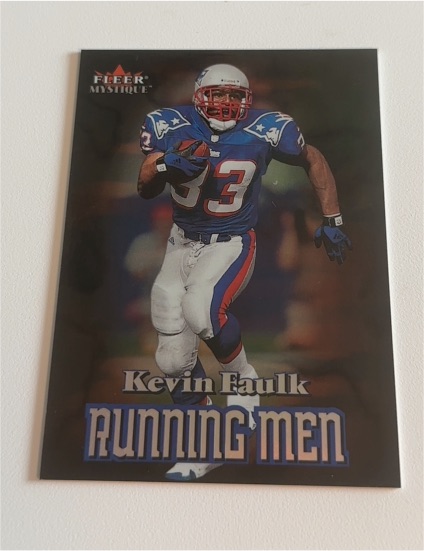 2000 Fleer Mystique Running Men #6RM Kevin Faulk — front