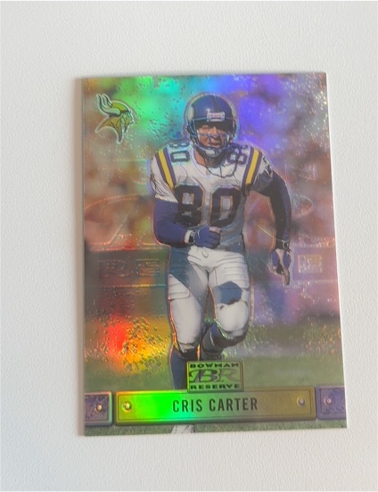 2000 Bowman Reserve #35 Cris Carter — front