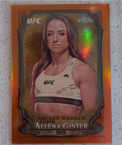 2025 Topps Chrome UFC Allen & Ginter #AAG-3 Maycee Barber — front