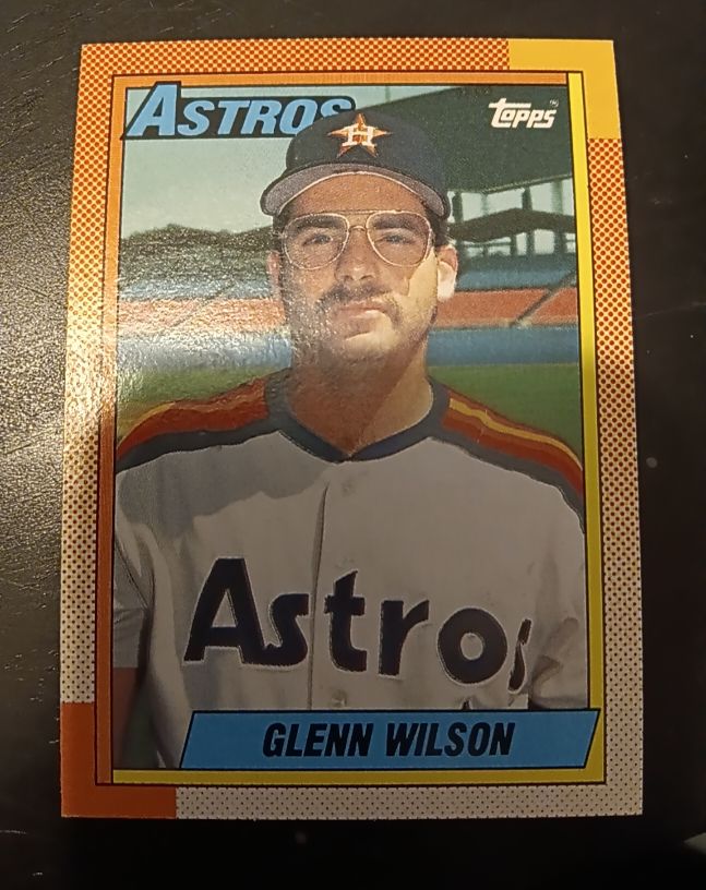1990 Topps #112 Glenn Wilson Houston Astros — front