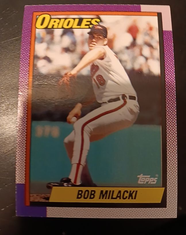 1990 Topps #73 Bob Milacki Baltimore Orioles — front