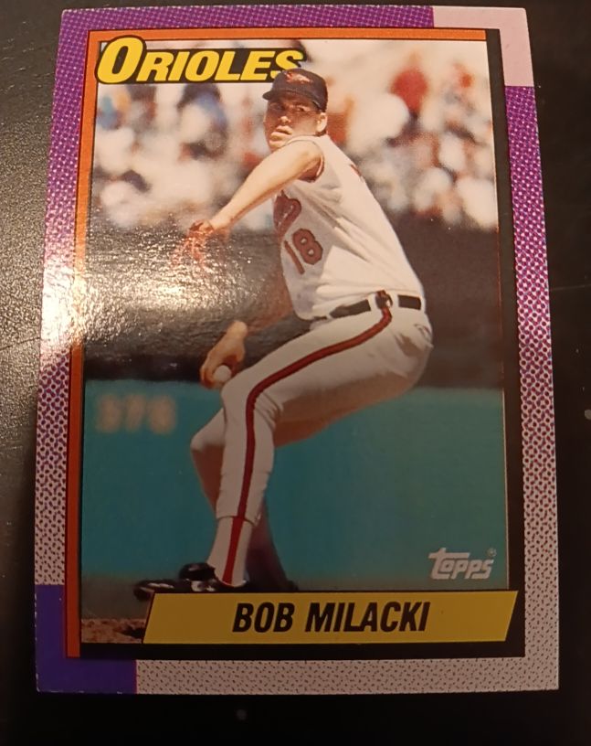 1990 Topps #73 Bob Milacki Baltimore Orioles — front