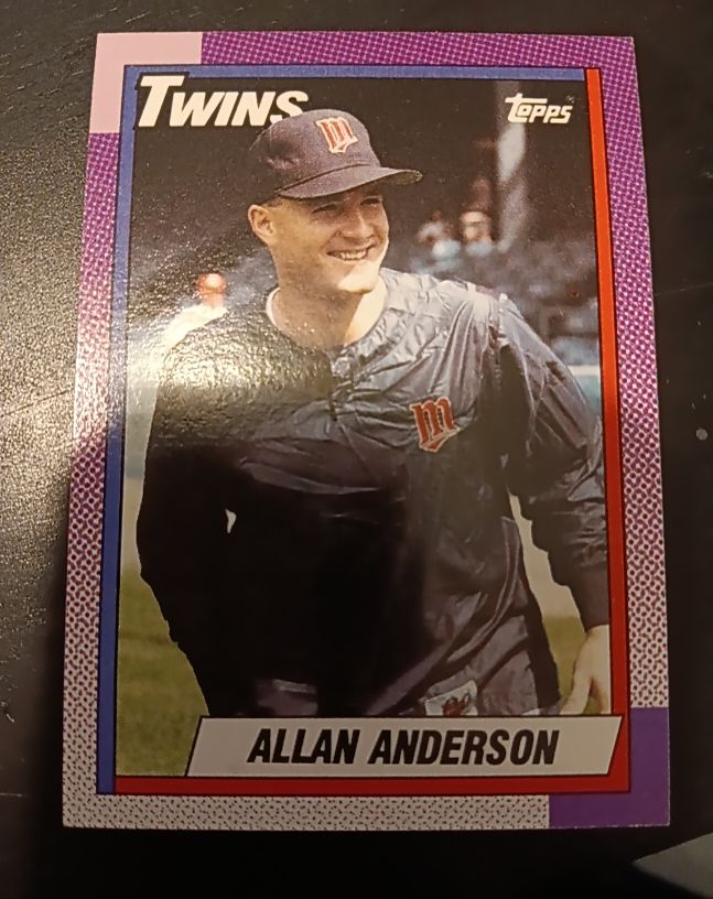 1990 Topps #71 Allan Anderson — front