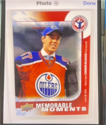 2015-16 Upper Deck National Hockey Card Day #CAN16 Connor McDavid — front