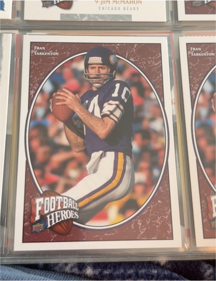 2008 Upper Deck Football Heroes #215 Fran Tarkenton — front