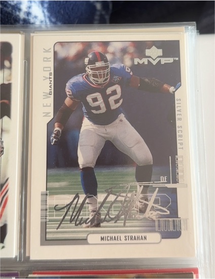 2000 Upper Deck MVP #112 Michael Strahan — front
