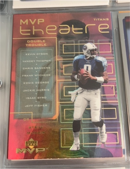 2000 Upper Deck MVP #M5 Steve McNair Theatre — front
