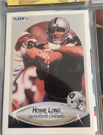 1990 Fleer #257 Howie Long — front