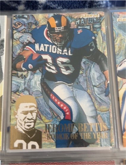 1994 Fleer #12 Jerome Bettis Rookie of the Year — front