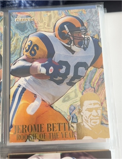 1994 Fleer #11 Jerome Bettis Rookie of the Year — front
