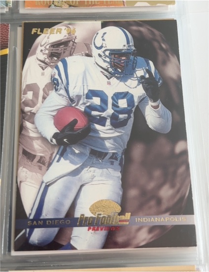 1996 Fleer #193 Marshall Faulk — front