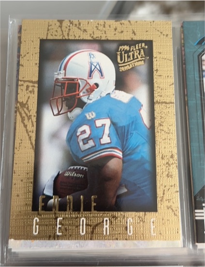 1996 Fleer Ultra Sensations Marble Gold #41 Eddie George — front