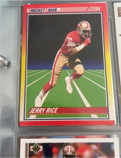 1990 Score #556 Jerry Rice Rocket Man — front