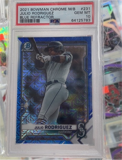 2021 Bowman Chrome M/B #231 Julio Rodriguez — front