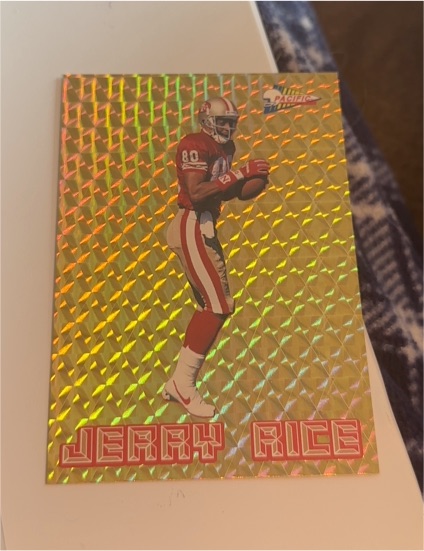 1993 Pacific Silver Prism Circular #15 Jerry Rice — front