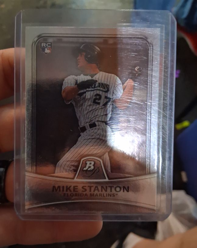 2010 Bowman Platinum #86 Mike Stanton — front