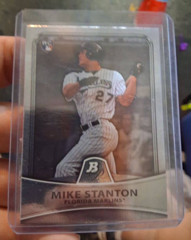 2010 Bowman Platinum #86 Mike Stanton — front