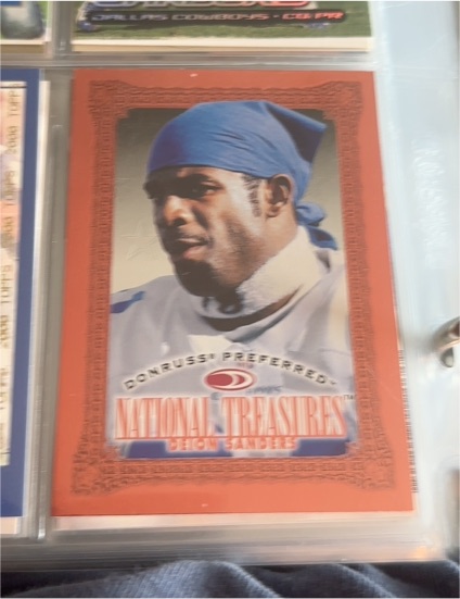 1997 Donruss Preferred National Treasures #135 Deion Sanders — front