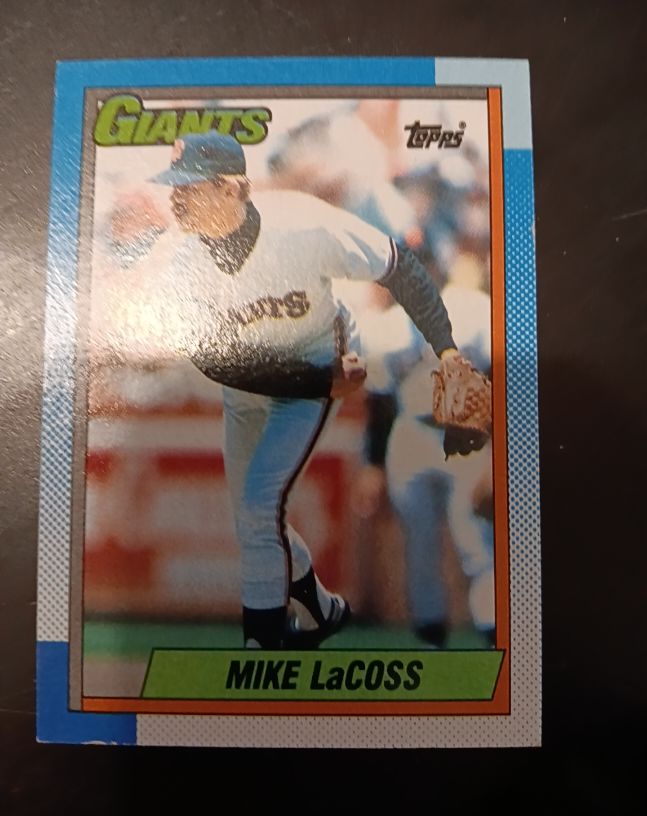 1990 Topps #53 Mike LaCoss — front