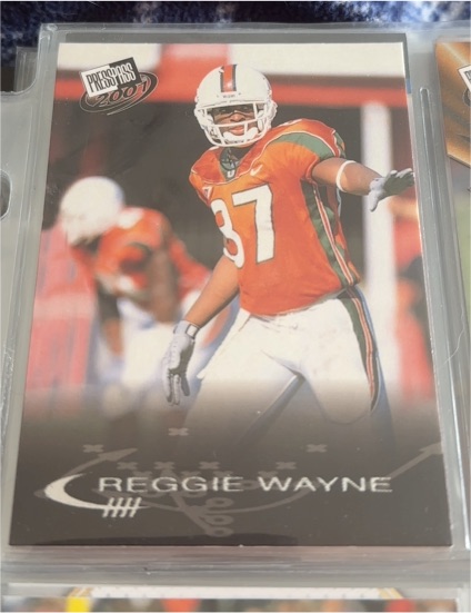 2001 Press Pass #25 Reggie Wayne — front