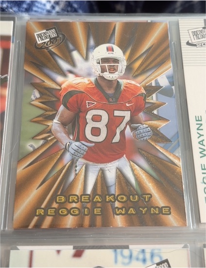 2001 Press Pass Breakout #B24 Reggie Wayne — front
