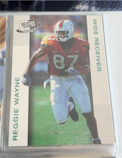 2001 Press Pass #N/A Reggie Wayne — front