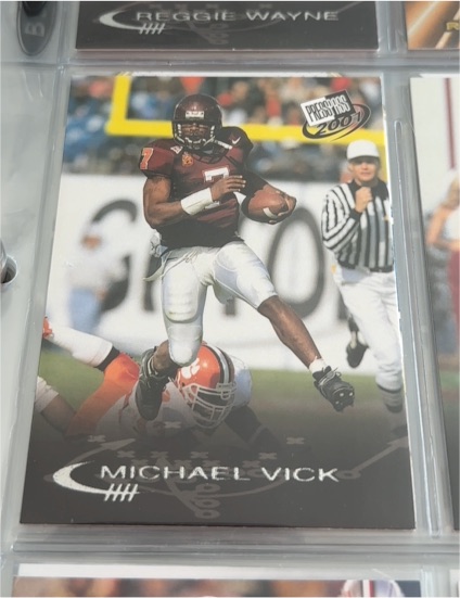 2001 Press Pass #3 Michael Vick Rookie Card — front