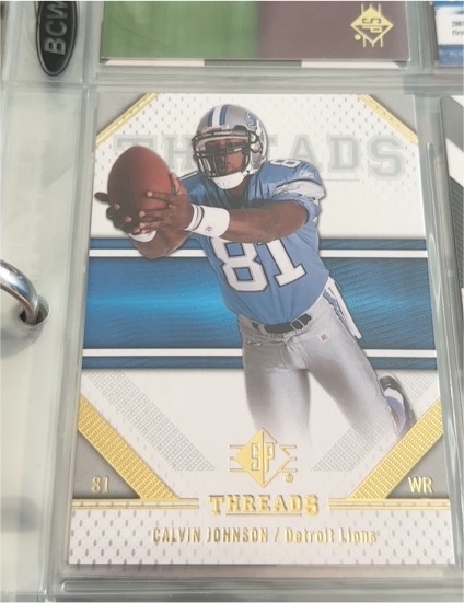 2009 Upper Deck SP Threads #81 Calvin Johnson — front