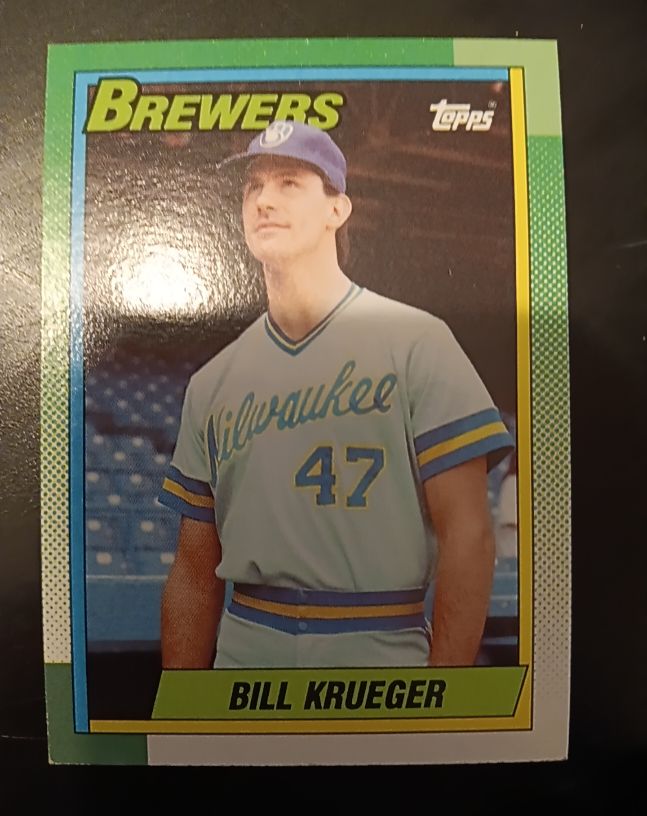 1990 Topps #518 Bill Krueger — front