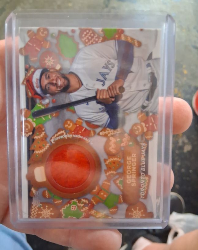 2023 Topps Holiday Relic George Springer — front