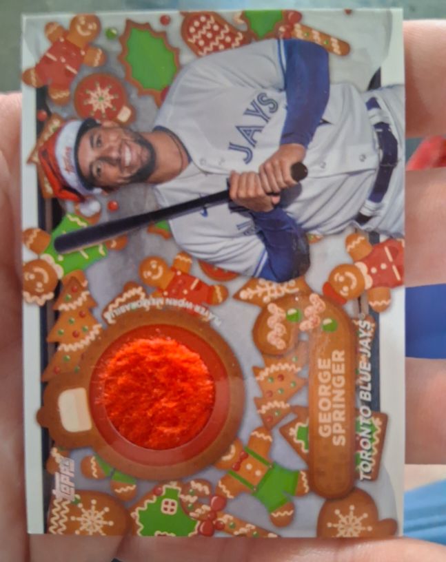 2023 Topps Holiday Relics #HRC-GS George Springer — front