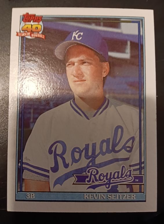 1991 Topps #695 Kevin Seitzer — front