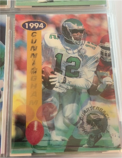 1994 Pinnacle Sportflics 2000 #11 Randall Cunningham — front
