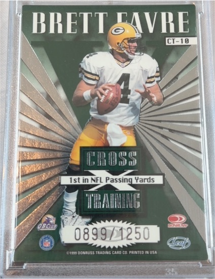 1999 Leaf Rookies & Stars Cross Training #CT-10 Brett Favre — front