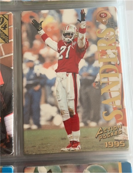 1995 Action Packed #8 Deion Sanders San Francisco 49ers — front