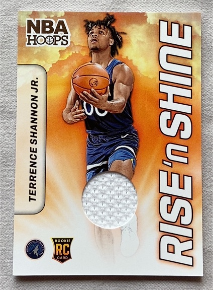 2024-25 Panini NBA Hoops #RSM-TSH Terrence Shannon Jr. Rise N Shine Memorabilia Rookie Card — front