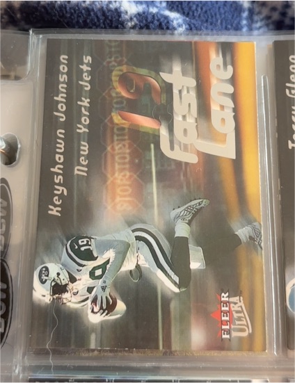 2000 Fleer Ultra Fast Lane #11 Keyshawn Johnson — front