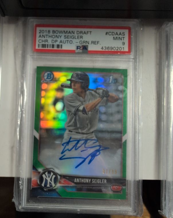 2018 Bowman Draft #CDAAS Anthony Seigler — front