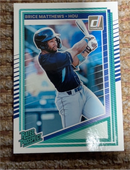 2025 Donruss #153 Brice Matthews Rated Prospect — front
