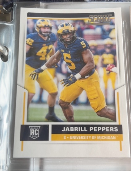 2017 Score #? Jabrill Peppers — front