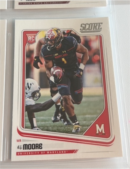 2018 Panini Score #384 D.J. Moore — front