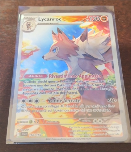 2025 Pokemon SV Journey Together #166/159 Lycanroc — front