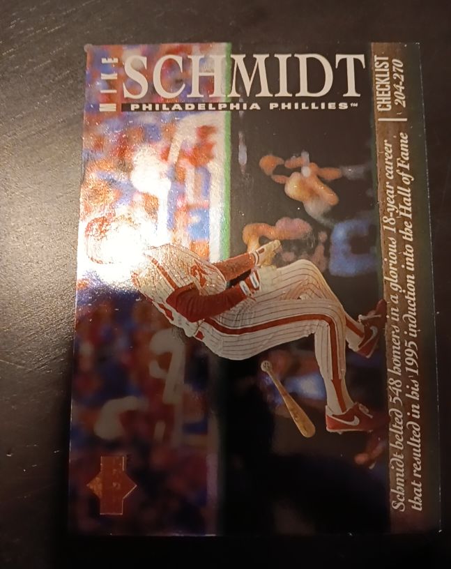 1995 Upper Deck #5 Mike Schmidt — front