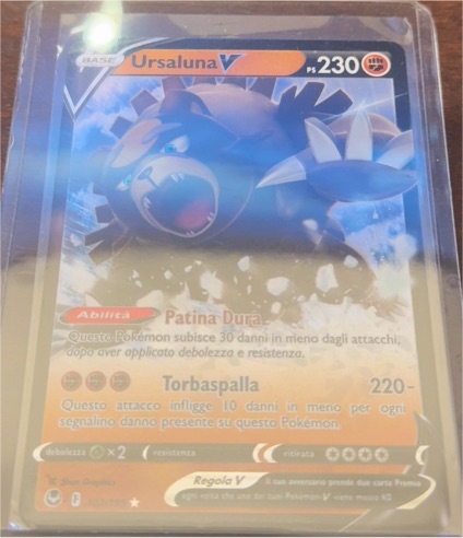 2022 Pokémon TCG Silver Tempest #102 Ursaluna V — front